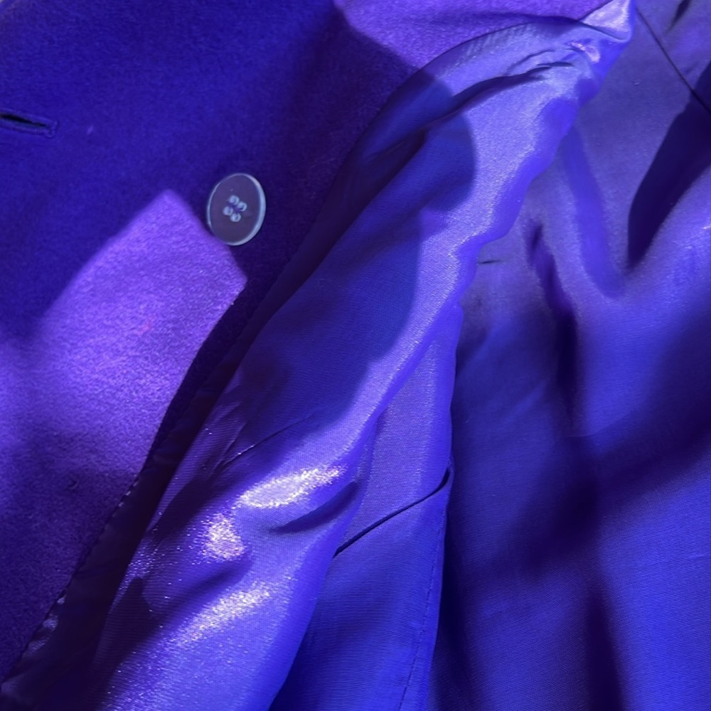 Purple wool blend VALERIE STEVENS jacket - Picture 6 of 10